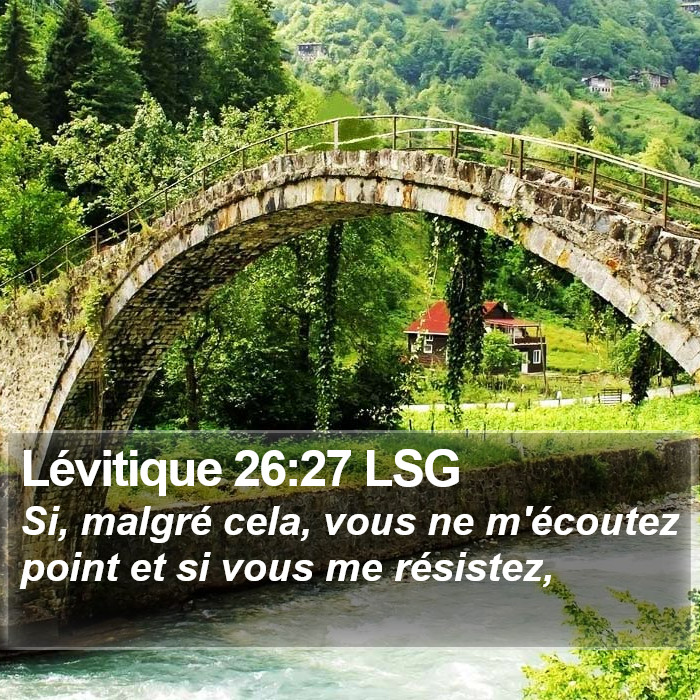 Lévitique 26:27 LSG Bible Study