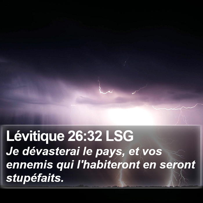 Lévitique 26:32 LSG Bible Study