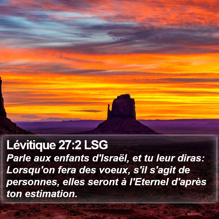 Lévitique 27:2 LSG Bible Study