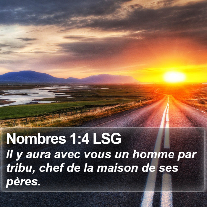 Nombres 1:4 LSG Bible Study