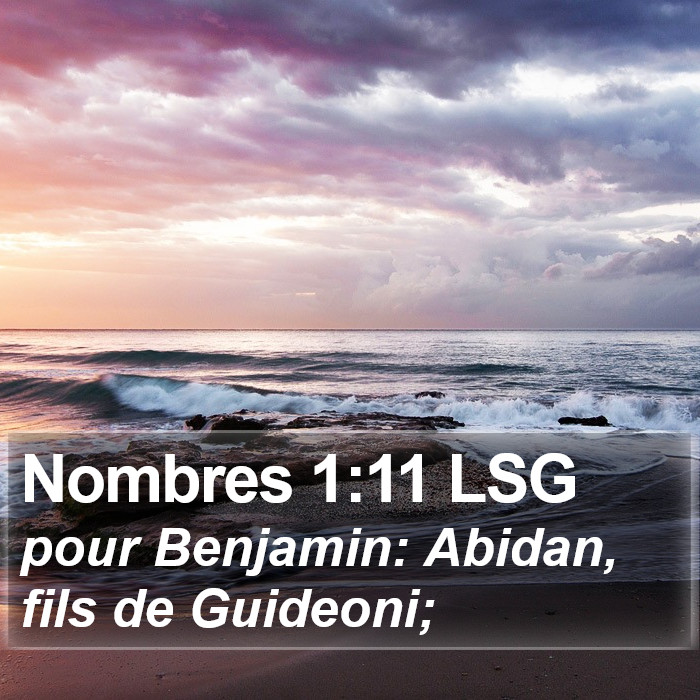 Nombres 1:11 LSG Bible Study