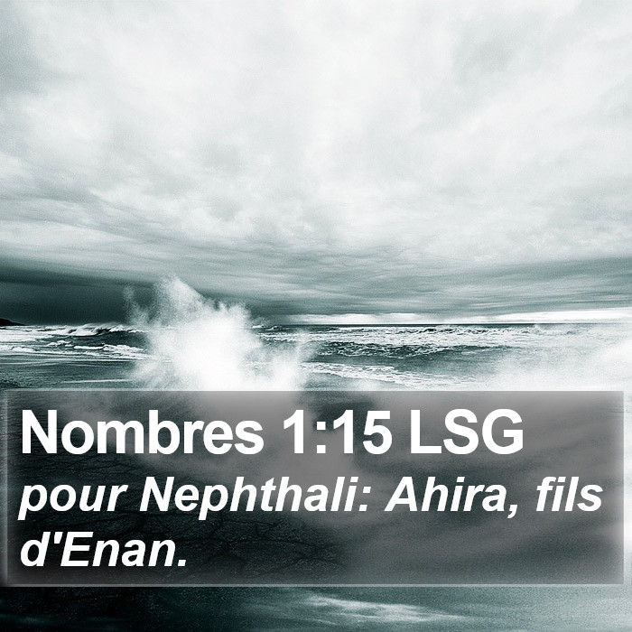 Nombres 1:15 LSG Bible Study