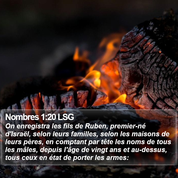 Nombres 1:20 LSG Bible Study