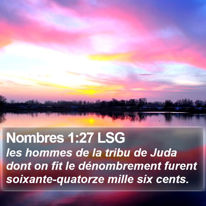 Nombres 1:27 LSG Bible Study