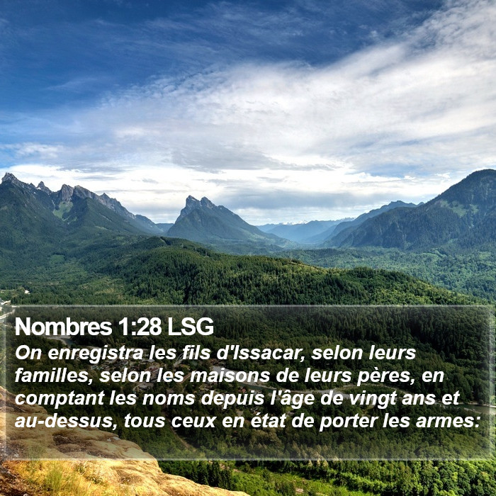 Nombres 1:28 LSG Bible Study