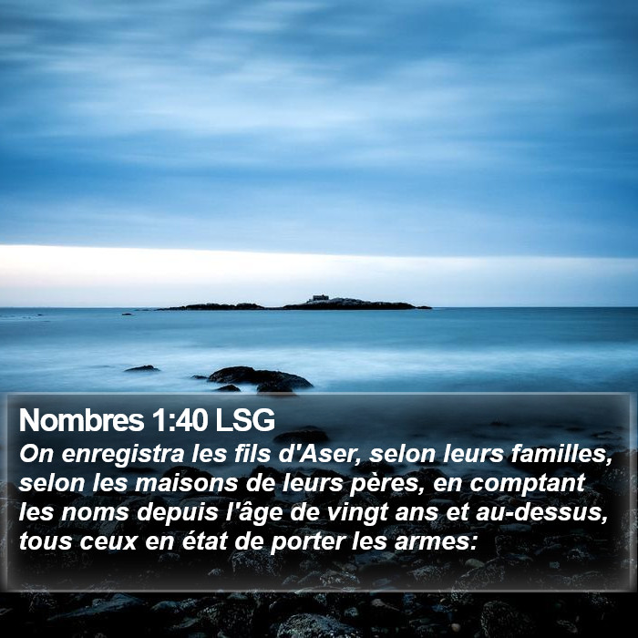 Nombres 1:40 LSG Bible Study