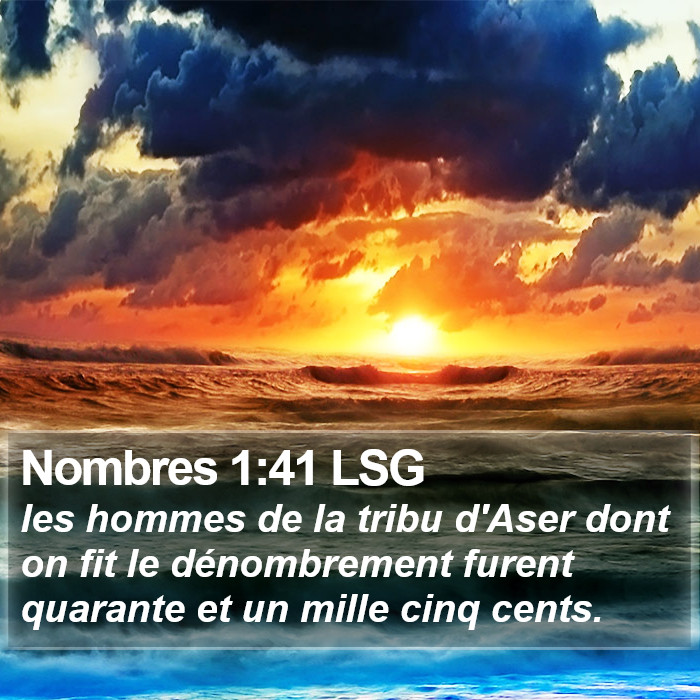 Nombres 1:41 LSG Bible Study