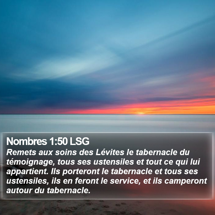 Nombres 1:50 LSG Bible Study