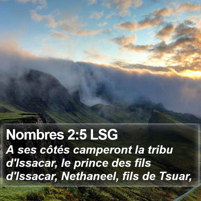 Nombres 2:5 LSG Bible Study