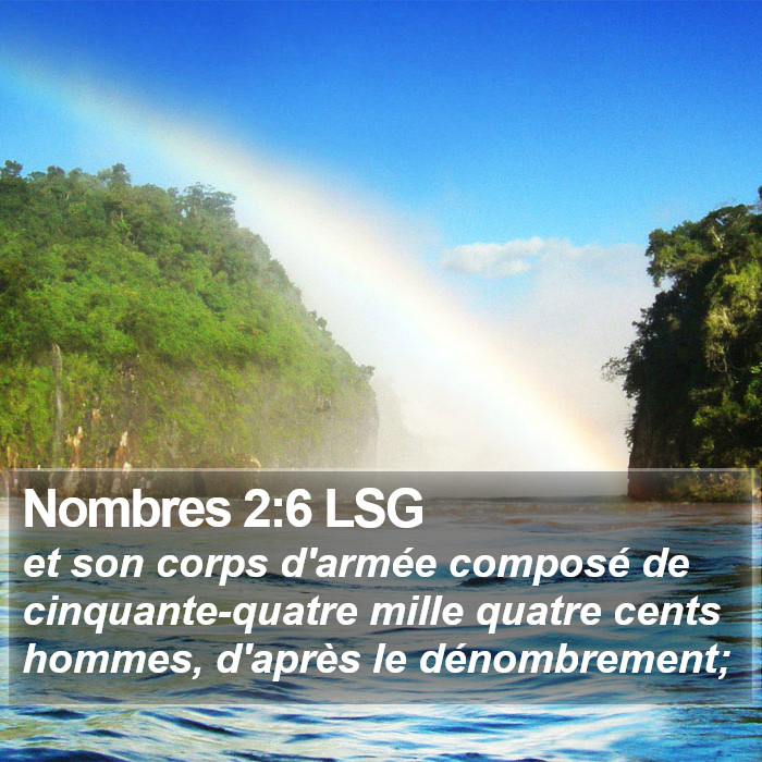 Nombres 2:6 LSG Bible Study