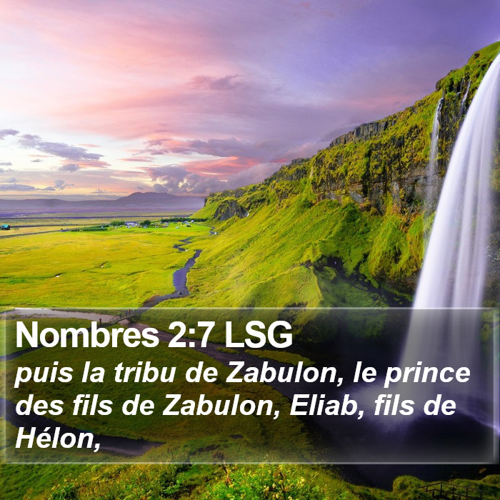 Nombres 2:7 LSG Bible Study