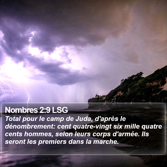 Nombres 2:9 LSG Bible Study