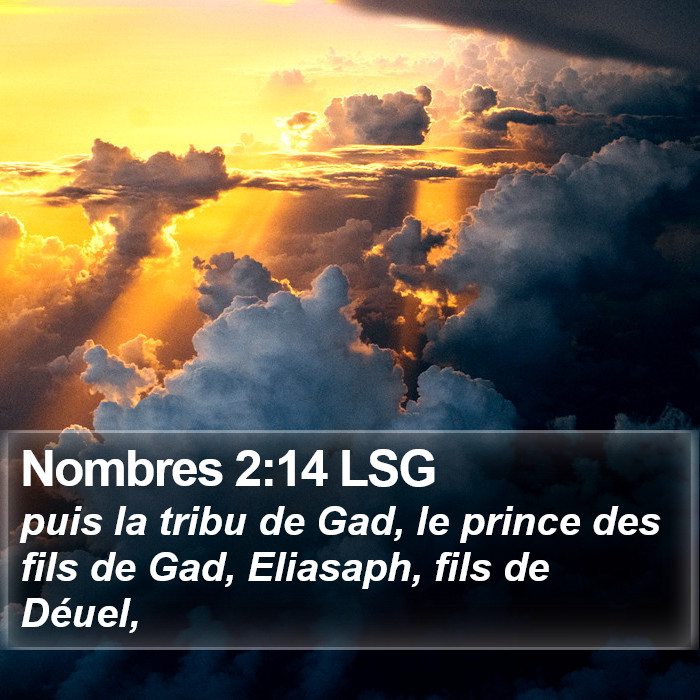 Nombres 2:14 LSG Bible Study