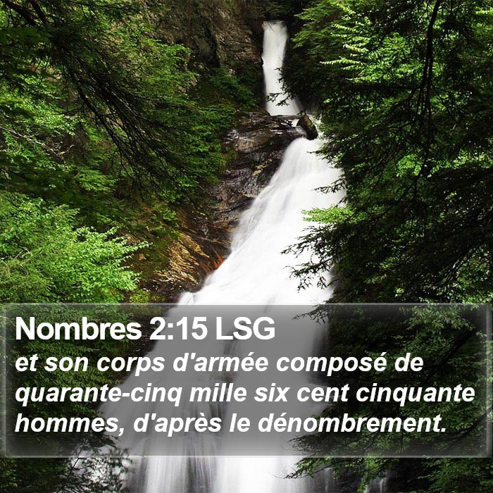 Nombres 2:15 LSG Bible Study