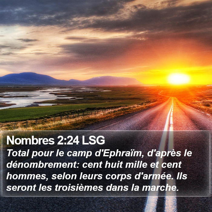 Nombres 2:24 LSG Bible Study