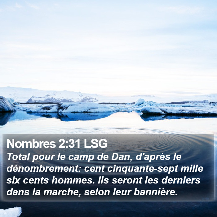 Nombres 2:31 LSG Bible Study