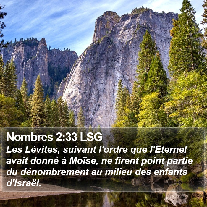 Nombres 2:33 LSG Bible Study