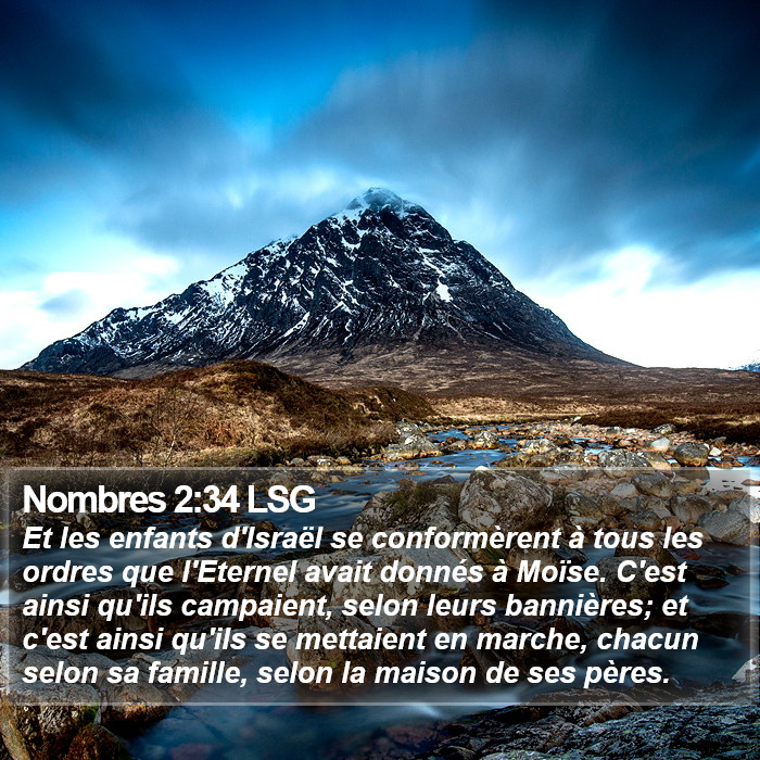 Nombres 2:34 LSG Bible Study