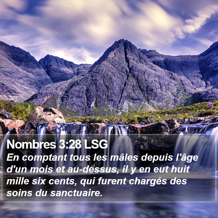 Nombres 3:28 LSG Bible Study