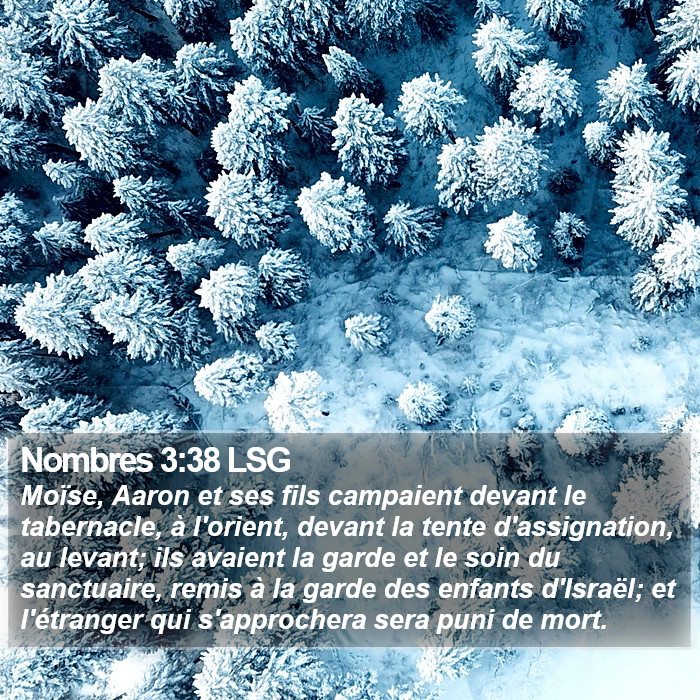 Nombres 3:38 LSG Bible Study