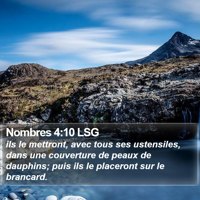 Nombres 4:10 LSG Bible Study