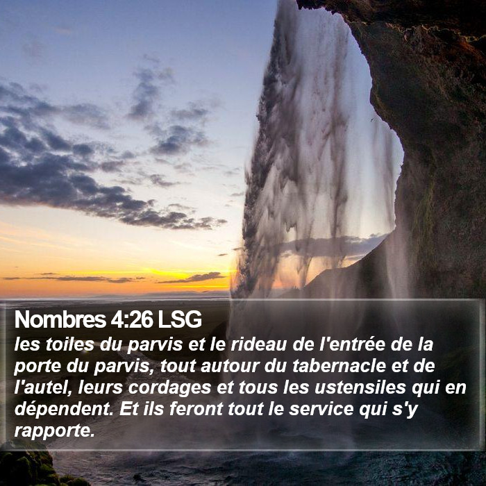 Nombres 4:26 LSG Bible Study