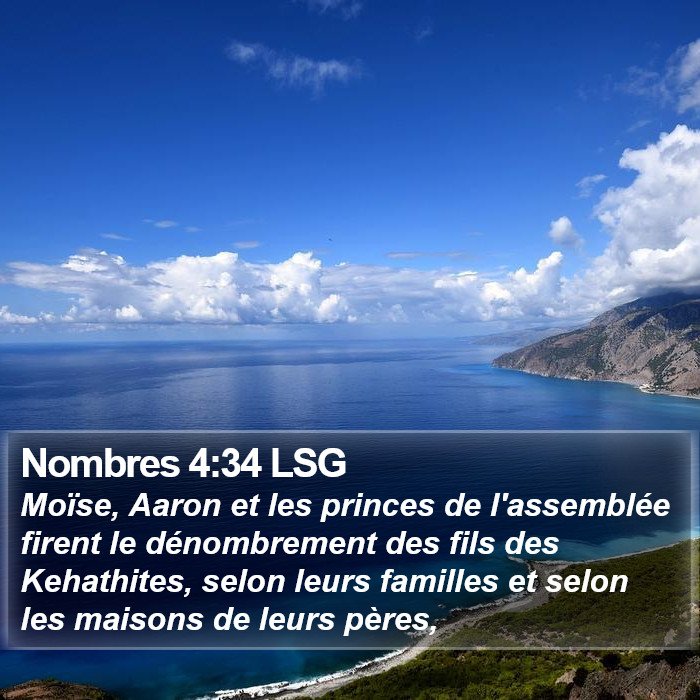 Nombres 4:34 LSG Bible Study