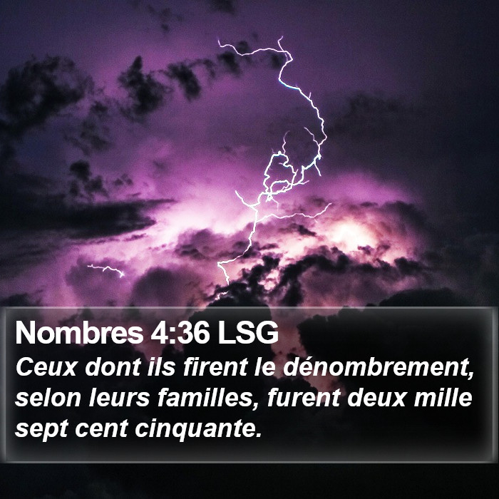 Nombres 4:36 LSG Bible Study