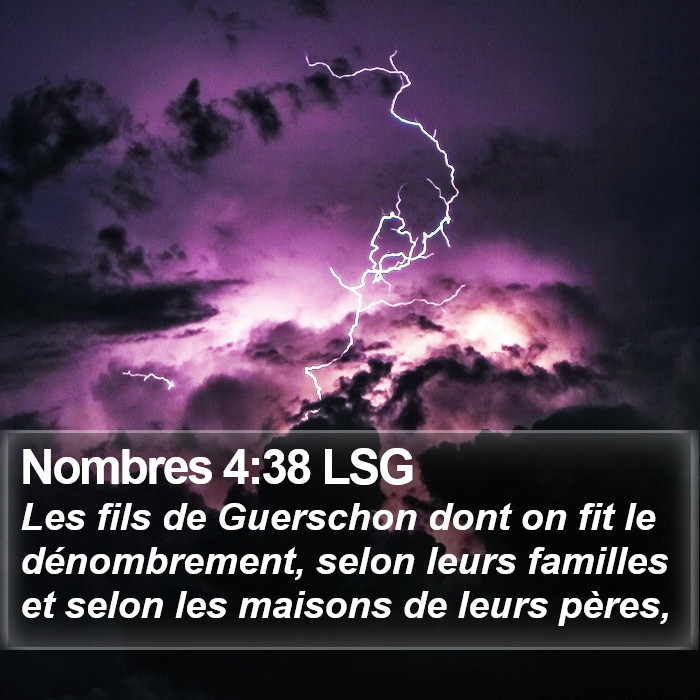 Nombres 4:38 LSG Bible Study