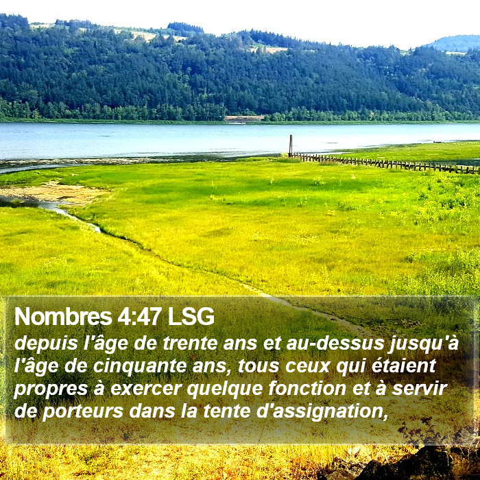 Nombres 4:47 LSG Bible Study