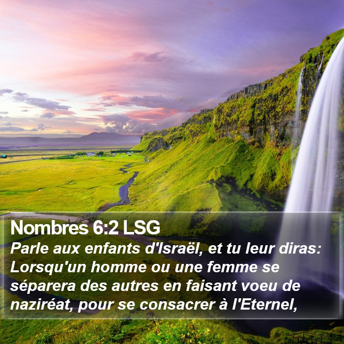 Nombres 6:2 LSG Bible Study