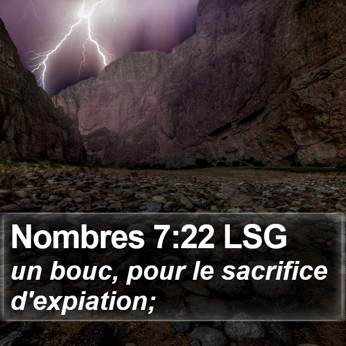Nombres 7:22 LSG Bible Study