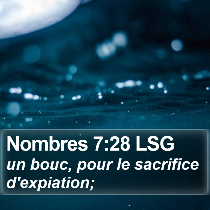 Nombres 7:28 LSG Bible Study
