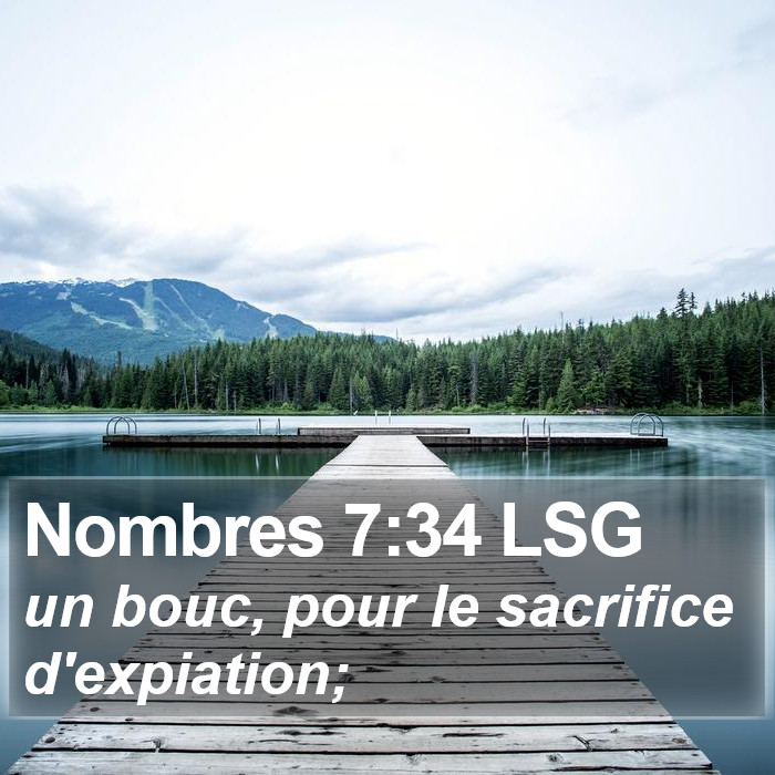 Nombres 7:34 LSG Bible Study
