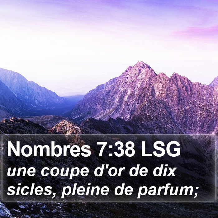 Nombres 7:38 LSG Bible Study