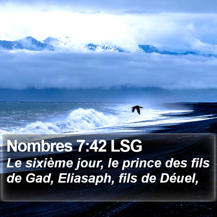 Nombres 7:42 LSG Bible Study