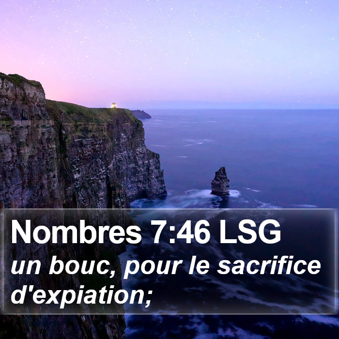 Nombres 7:46 LSG Bible Study