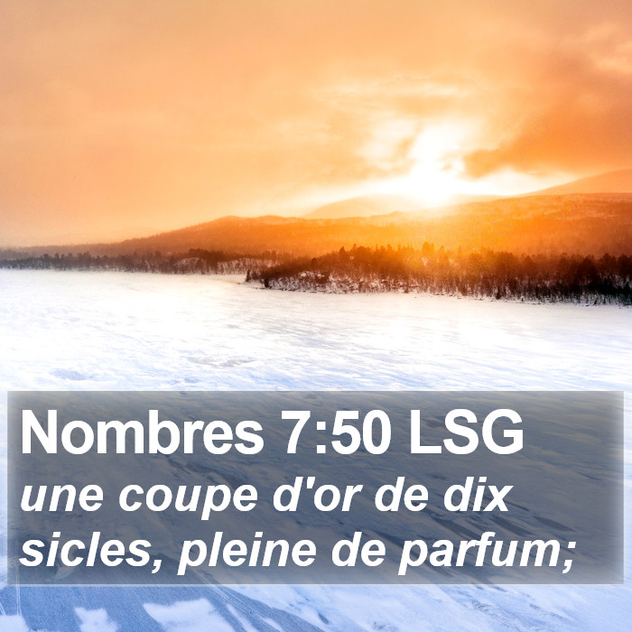 Nombres 7:50 LSG Bible Study