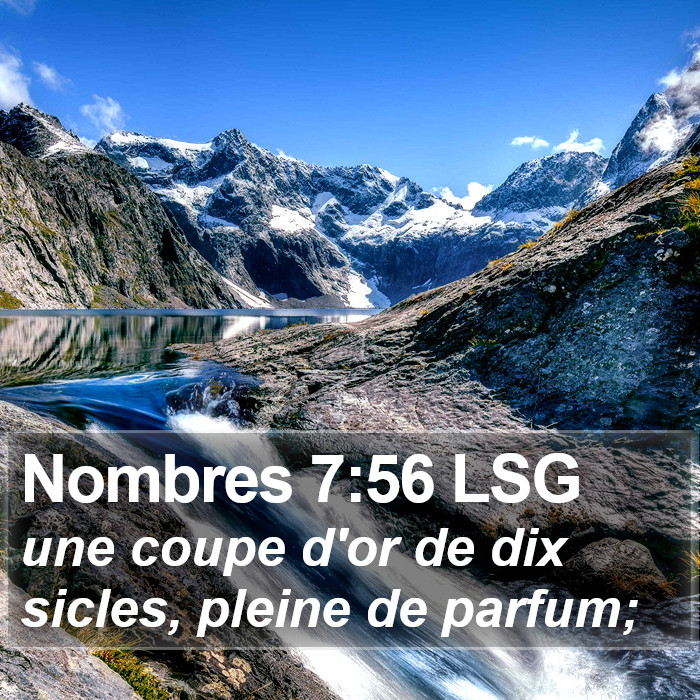 Nombres 7:56 LSG Bible Study