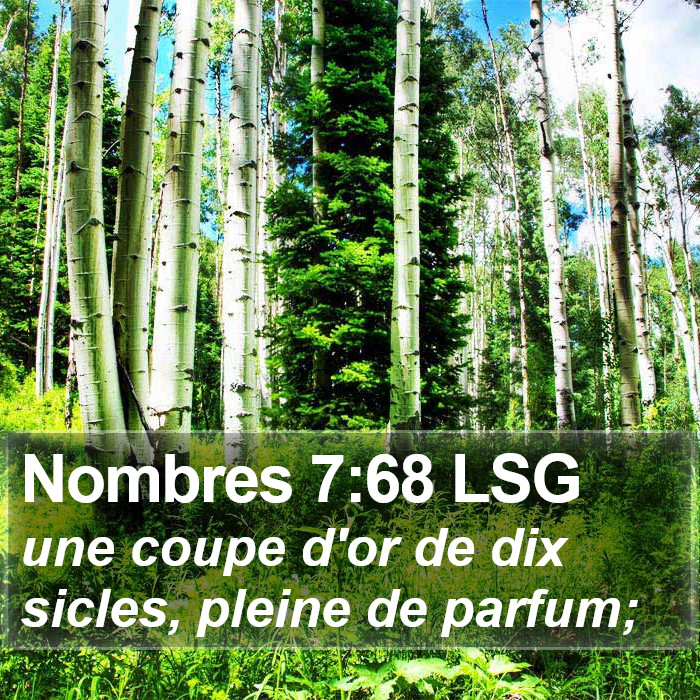 Nombres 7:68 LSG Bible Study