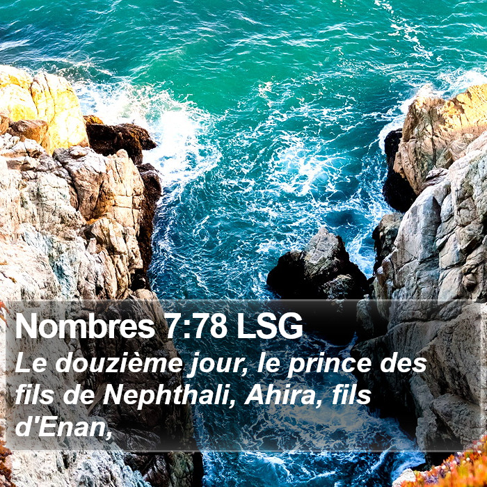 Nombres 7:78 LSG Bible Study