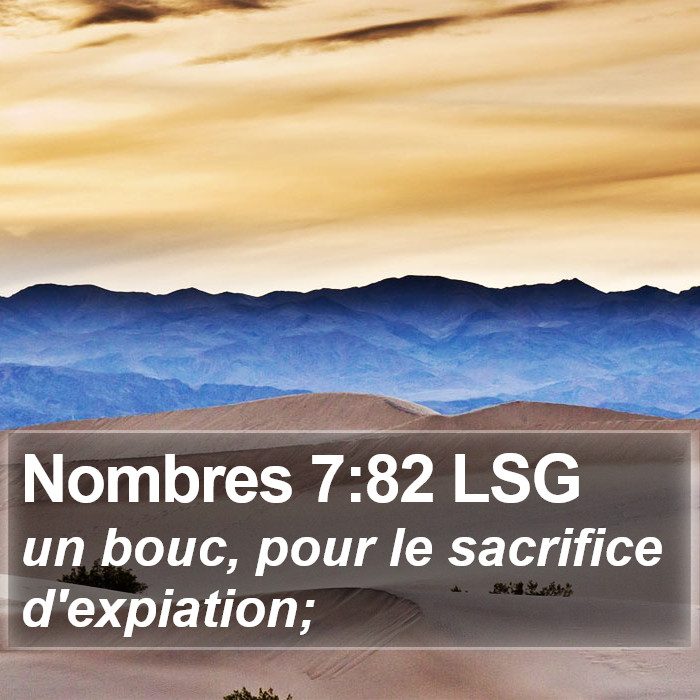 Nombres 7:82 LSG Bible Study