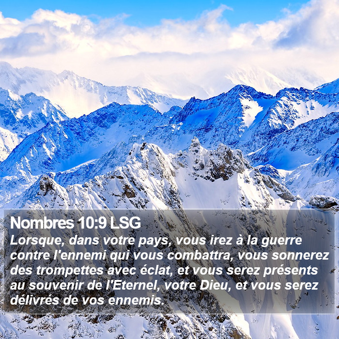 Nombres 10:9 LSG Bible Study