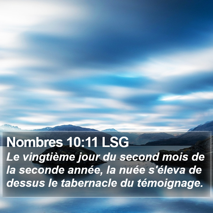 Nombres 10:11 LSG Bible Study