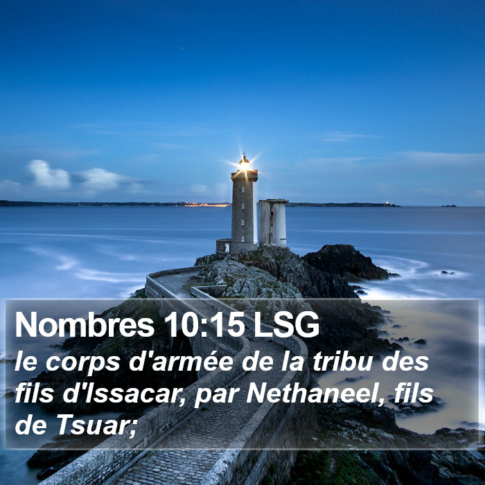Nombres 10:15 LSG Bible Study