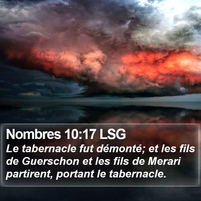 Nombres 10:17 LSG Bible Study
