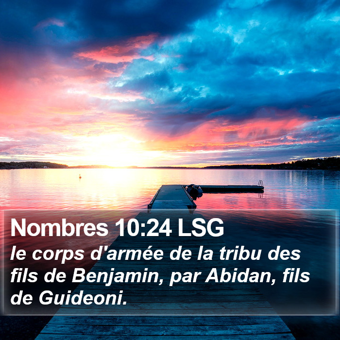 Nombres 10:24 LSG Bible Study