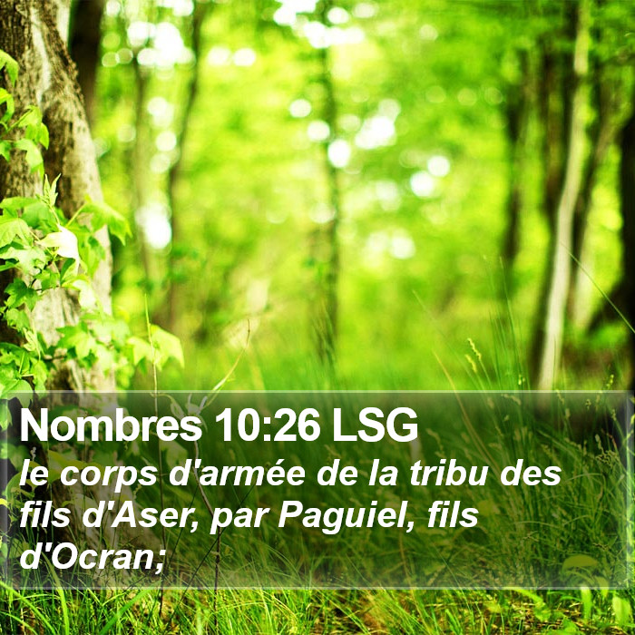 Nombres 10:26 LSG Bible Study