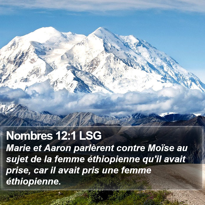 Nombres 12:1 LSG Bible Study