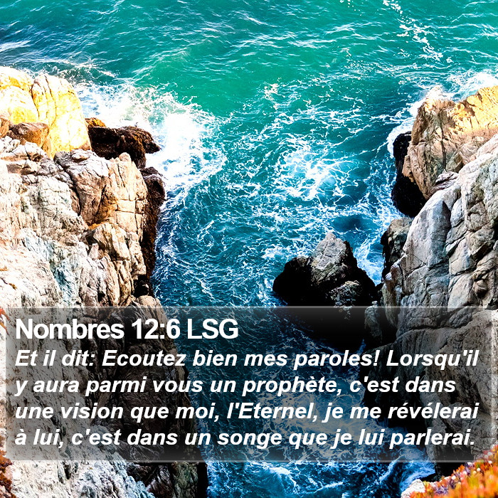 Nombres 12:6 LSG Bible Study